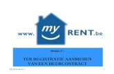 My Rent demo 21 demo 2 : TER REGISTRATIE AANBIEDEN VAN EEN HUURCONTRACT
