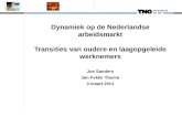 Dynamiek op de Nederlandse arbeidsmarkt Transities van oudere en laagopgeleide werknemers Jos Sanders Jan Fekke Ybema 3 maart 2011.