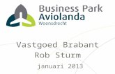 Vastgoed Brabant Rob Sturm januari 2013. Business Park Aviolanda Nederland heeft 100.000 hectares bedrijfsterrein. Ongeveer 33% is kansarm. Vele hebben.