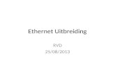 Ethernet Uitbreiding RVD 25/08/2013. Netwerk overal.