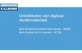 Ontwikkelen van digitaal studiemateriaal Bart D’haenens (KaHo Sint-Lieven - DOO) Bert Coenen (K.U. Leuven – ICTS)