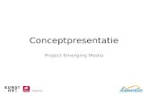 Conceptpresentatie Project Emerging Media. In week 9 leveren wij een uitgewerkt concept op rond het thema Dating&Kunst. Promise.
