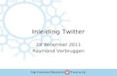 Twitter voor ZZP & MKB 28 december 2011 Raymond Verbruggen Inleiding Twitter