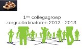 1 ste collegagroep zorgcoördinatoren 2012 - 2013.