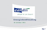 Energieboekhouding 20 oktober 2011. 2 13/07/2014 Inhoud Voorstelling Eandis Energieboekhouding : wat en waarom ? Criteria minimumvereisten Opstart en.
