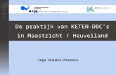 Inge Duimel-Peeters De praktijk van KETEN-DBC’s in Maastricht / Heuvelland Afdeling transmurale zorg.