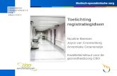 Medisch-specialistische zorg Toelichting registratiegidsen Nicoline Beersen Joyce van Croonenborg Annemieke Groenenstijn Kwaliteitsinstituut voor de gezondheidszorg.