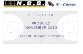 F – C u r s u s PROBUILD NOVEMBER 2010 Docent Ronald Herrema.