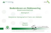 Bodemleven en Ziektewering Bodemweerbaarheid Biologisch Marjoleine Hanegraaf en Frans van Alebeek Datum Spreker 1.