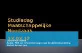 Dekoninck Karen Subst. PDK en referentiemagistraat kindermishandeling Parket Antwerpen Studiedag Maatschappelijke Noodzaak 13.03.12.