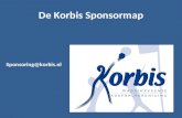 De Korbis Sponsormap Sponsoring@korbis.nl. Inhoud sponsormap Korte introductie over de vereniging en de sport Bereik van sponsoring bij Korbis Sponsormogelijkheden.