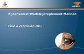Bijeenkomst Wedstrijdreglement Mennen Ermelo 24 februari 2010.