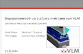 V.L.M. bvba Product presentatie 0 Gepatenteerde® verstelbare matrijzen van VLM De beste keus bij variabel zetwerk Henk FeijenTechnisch Directeur Pim EngelsCommercieel.