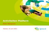 1 Activiteiten Platform Peter Wijngaard Vianen, 21 juni 2011.