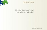 Vrije-CLB-Koepel vzw Oktober 2010 Kansenbevordering: het referentiekader.