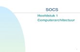 1 SOCS Hoofdstuk 1 Computerarchitectuur. 2 Overzicht Eenvoudig C Arrays  Klassiek gebruik  For opdracht, Increment/Decrement  Wijzers, Arrays en Wijzers.