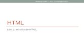 HTML Les 1: Introductie HTML Webdesign module 1 - les 1 - h.v.eeuwijk@unit-ict.nl.