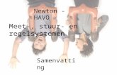 Newton - HAVO Meet-, stuur- en regelsystemen Samenvatting.