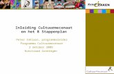 Inleiding Cultuurmecenaat en het 8 Stappenplan Peter Inklaar, programmaleider Programma Cultuurmecenaat 2 oktober 2009 Kunstraad Groningen.