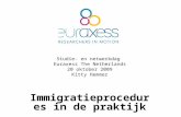 Studie- en netwerkdag Euraxess The Netherlands 20 oktober 2009 Kitty Hemmer Immigratieprocedures in de praktijk.