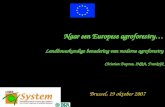 Naar een Europese agroforestry… Landbouwkundige benadering van moderne agroforestry Christian Dupraz, INRA, Frankrijk Brussel, 19 oktober 2007.