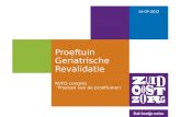 14-09-2012 Proeftuin Geriatrische Revalidatie NVFG congres ‘Proeven van de proeftuinen’