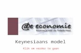 Keynesiaans model Klik om verder te gaan. Hoe gebruik je deze uitleg? Je kunt in deze presentatie ‘bladeren’ door de pijltjestoetsen te gebruiken. Vooruit.