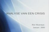 ANALYSE VAN EEN CRISIS Piet Moerman Januari 2009 Piet Moerman Januari 2009