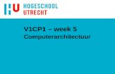 V1CP1 – week 5 Computerarchitectuur. 2 adresbus databus controlebus CPU MEMORY I/O Blokschema computersysteem.