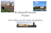 Krakau/Kracow Polen Een kijkje op het Oude Stadsplein.