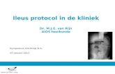 Ileus protocol in de kliniek Dr. M.J.E. van Rijn AIOS heelkunde Symposium Stichting B.G. 24 januari 2012.