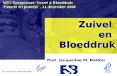 Zuivel en Bloeddruk Prof. Jacqueline M. Dekker NZO Symposium ‘ Zuivel & Bloeddruk: Theorie en praktijk ’, 11 december 2008.