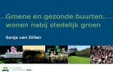 Groene en gezonde buurten: wonen nabij stedelijk groen Sonja van Dillen.