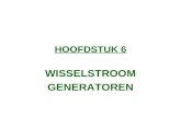 HOOFDSTUK 6 WISSELSTROOM GENERATOREN. ELEKTRISCHE ENERGIE.