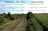 Chemin de fer - spoorweg Verbreding van 2 naar 4 sporen - Elargissement de 2 à 4 voies Kleine verhoging van het verkeer - L’augmentation journalière du.