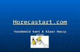 Horecastart.com Voorbeeld kant & klaar Haccp plan.