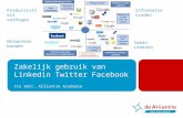Zakelijk gebruik linked in twitter facebook workshop