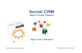 Indora Social CRM en Social Media basic power sheets