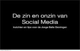 Haardlezing Social Media voor Jonge Balie Groningen