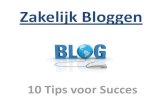 Zakelijk bloggen 10 tips voor succes