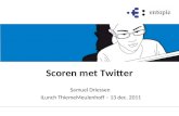 Scoren met Twitter iLunch ThiemeMeulenhoff