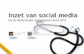 Onderzoek 'inzet social media bij Nederlandse ziekenhuizen' - 2012