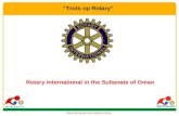 Rotary In Oman Presentatie V1