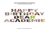 Happy Birthday Dear Academie