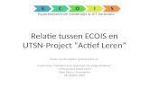Relatie tussen ECOIS en UTSN-project "Actief Leren"