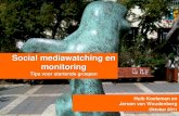 Social mediawatching en monitoring
