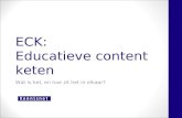 DE Conferentie 2010, dag 2, sessie 9: H-P Köhler, "ECK: Educatieve Content Keten"