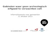 Infosessie 11102013 * Archeologie in Vlaanderen