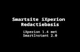 Smartsite iXperion Redactiebasistraining