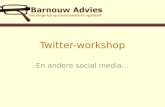 Twitter workshop